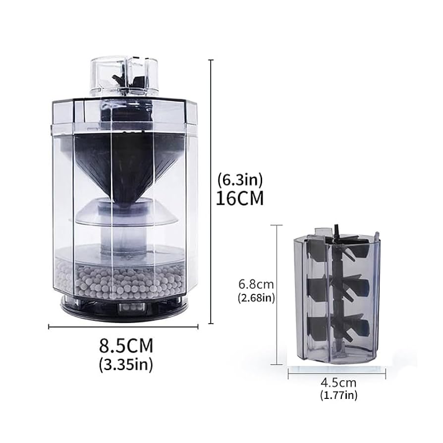 Amazon | 水槽ろ過桶ろ過桶ろ過桶水槽ろ過器浄化ろ過器円形·小型